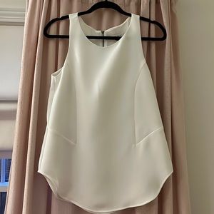 Women’s White Cabi Dress Shirt Tank Size S